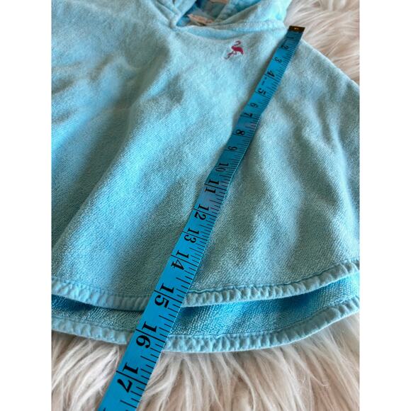 Pottery Barn Kids Swim Hooded Cover Up Terrycloth Cape Blue Size 12-18 Month - Picture 8 of 8